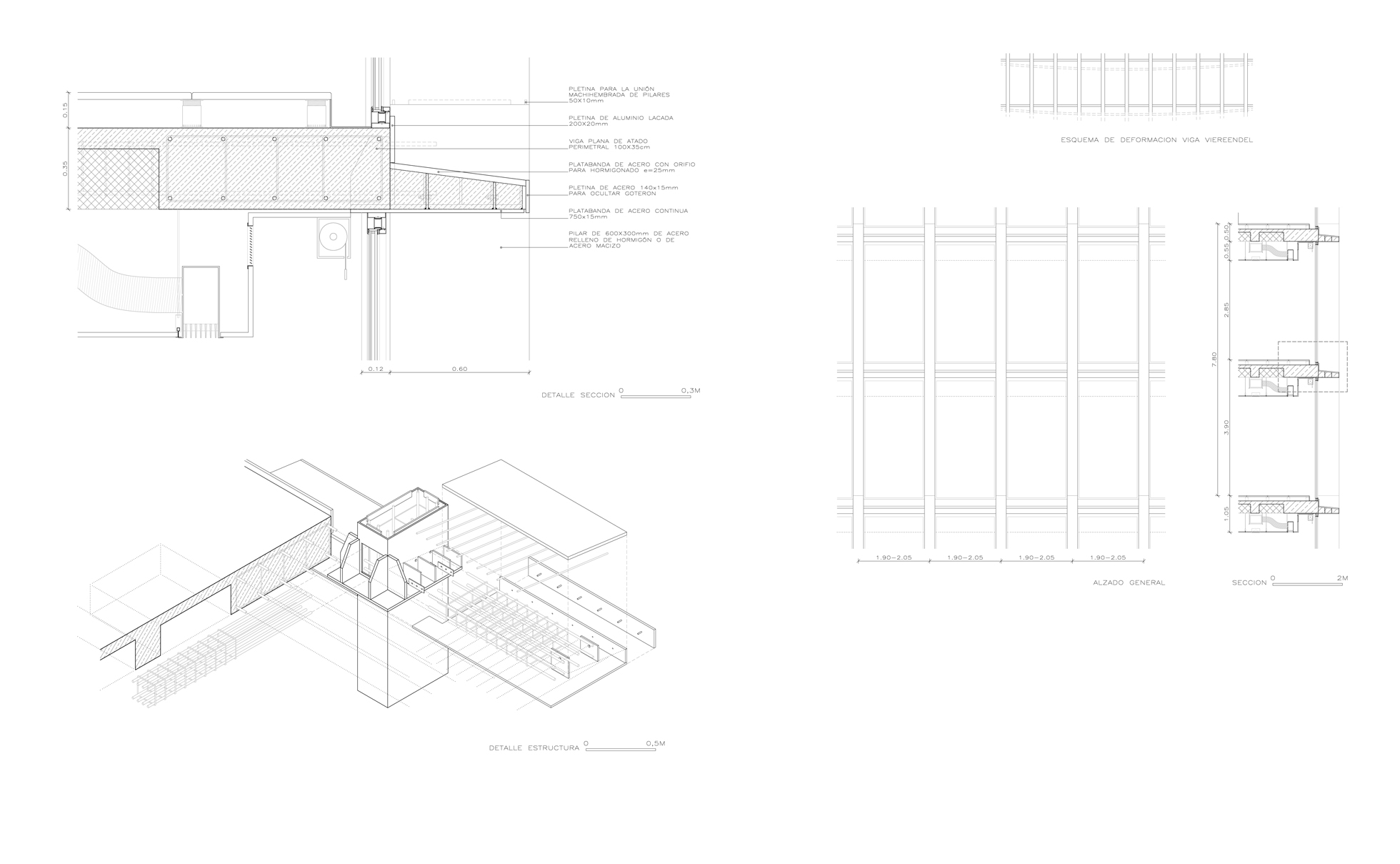 Viga Vierendeel en fachada