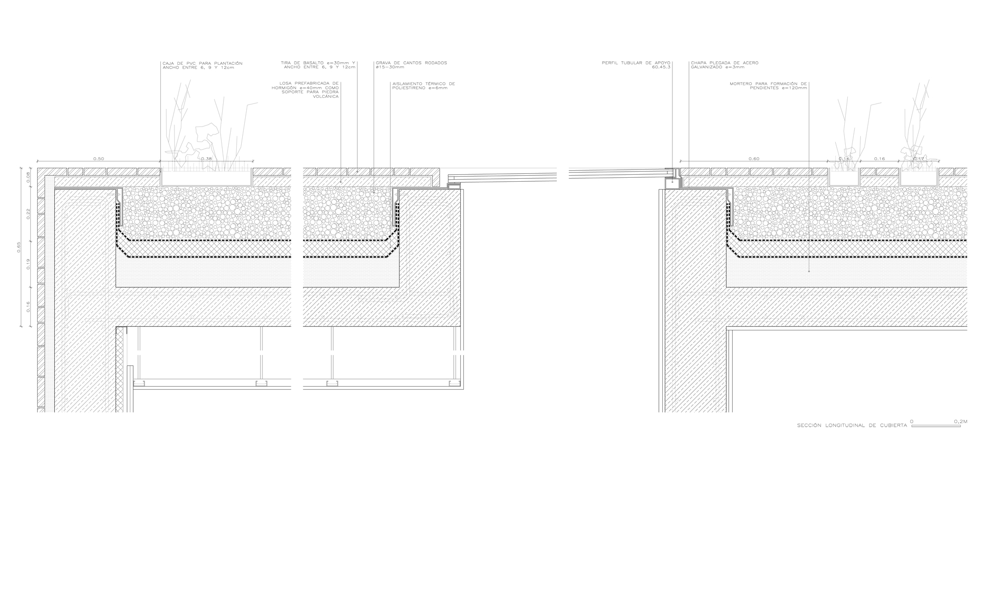 Coberta transitable de basalt i vegetació