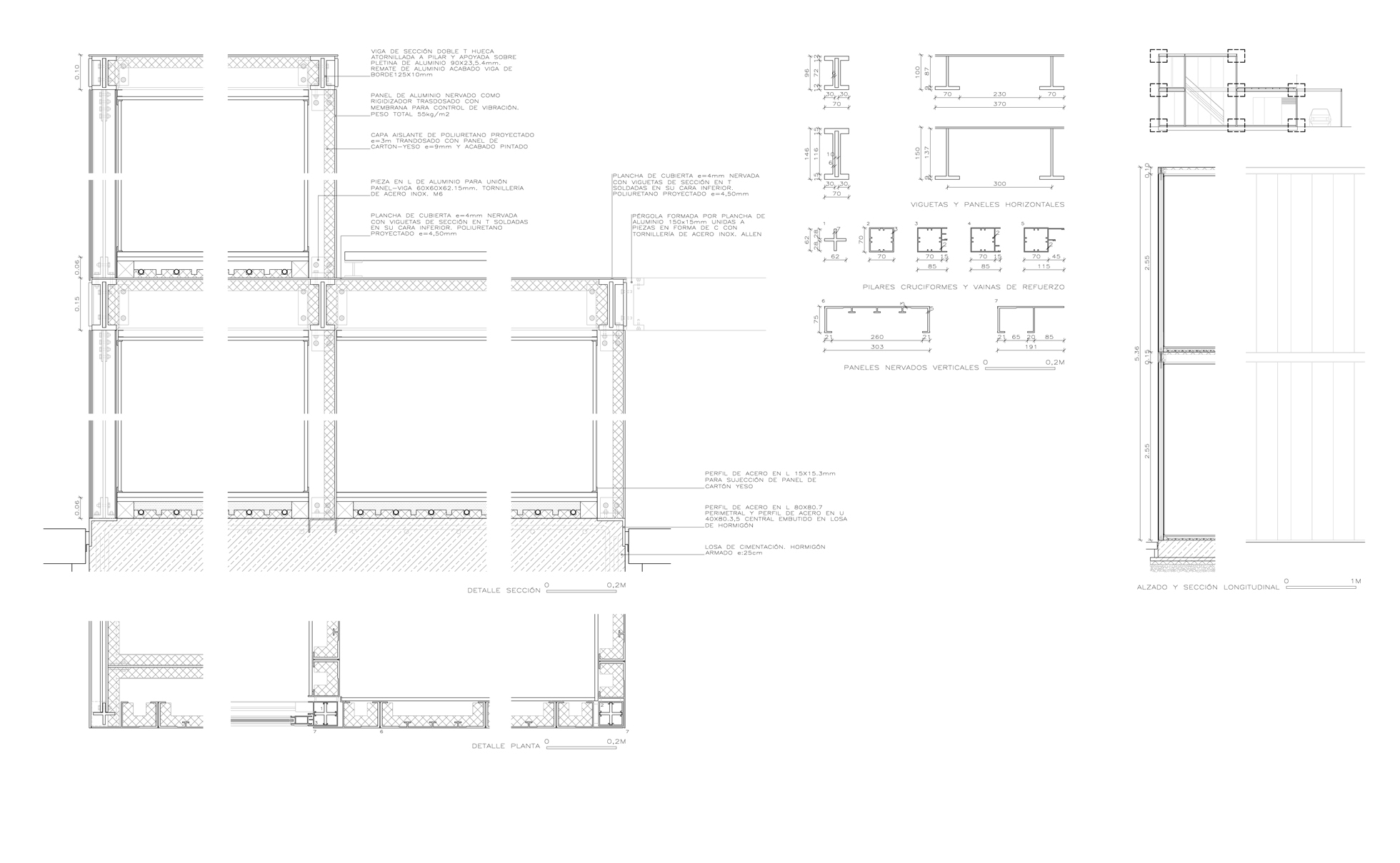 Estructura/tancament d'alumini extruït