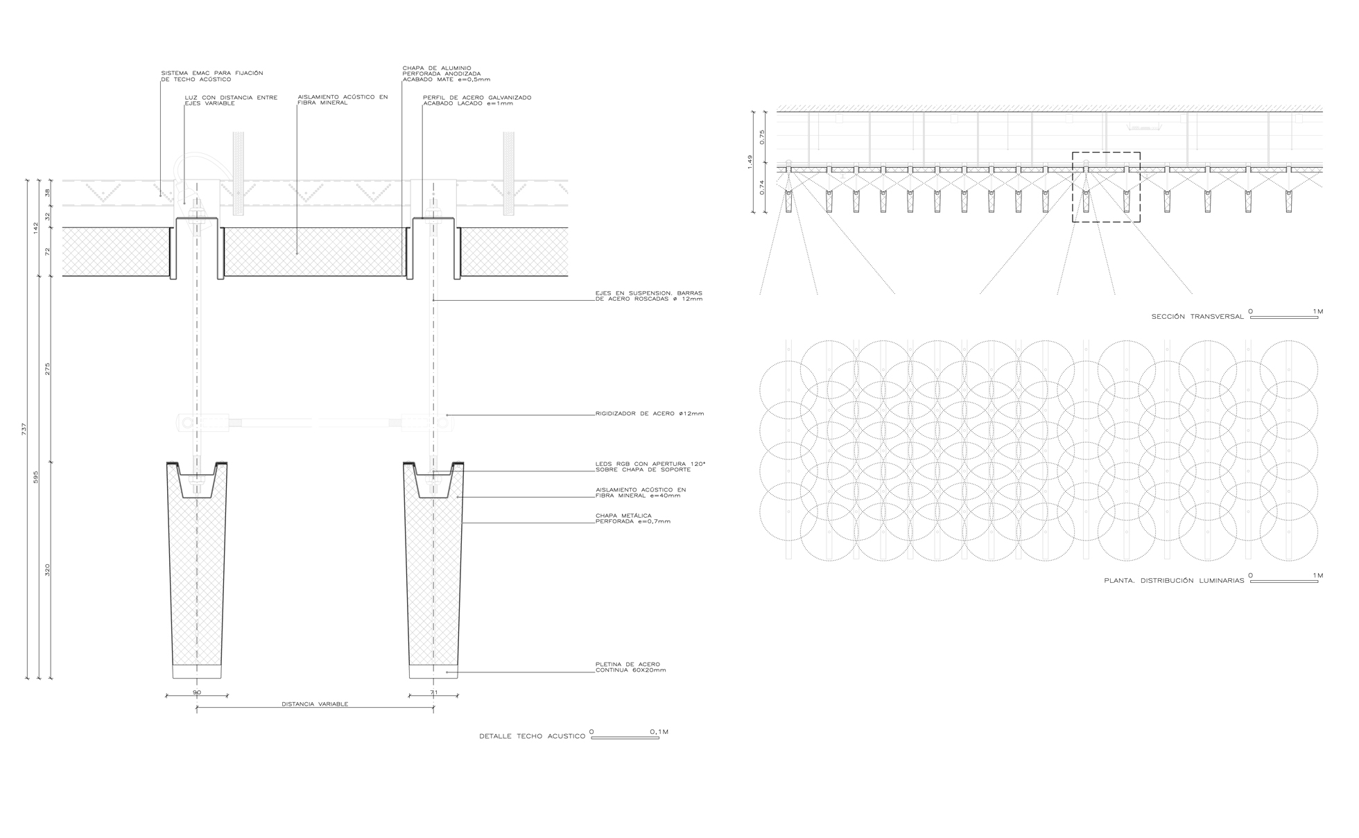 Panell acústic metàl·lic