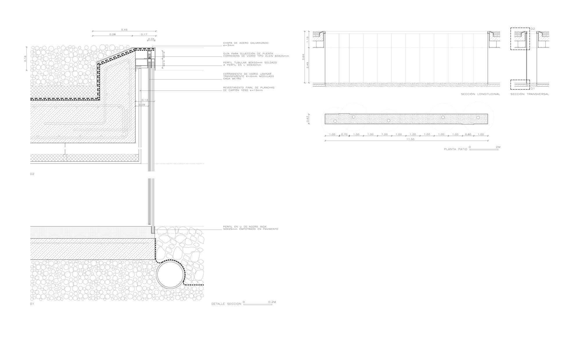 Cerramiento patinillo de luz