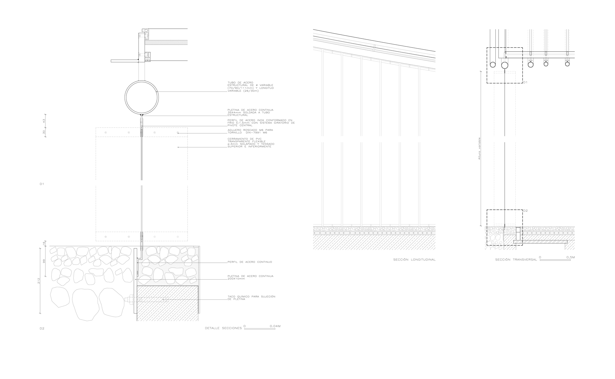 Cerramiento pared PVC