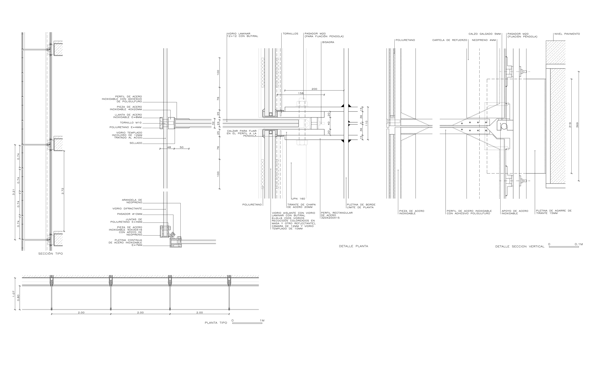 Doble fachada ventilada de vidrio