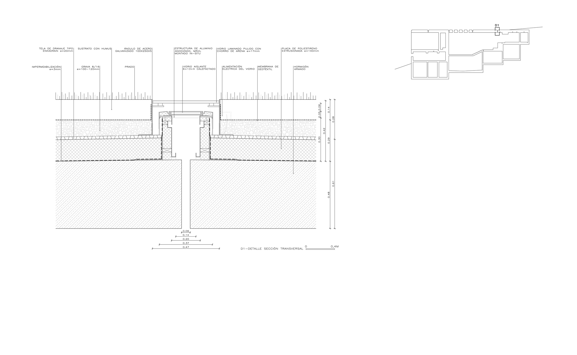 Lluernari/Junta envidrada