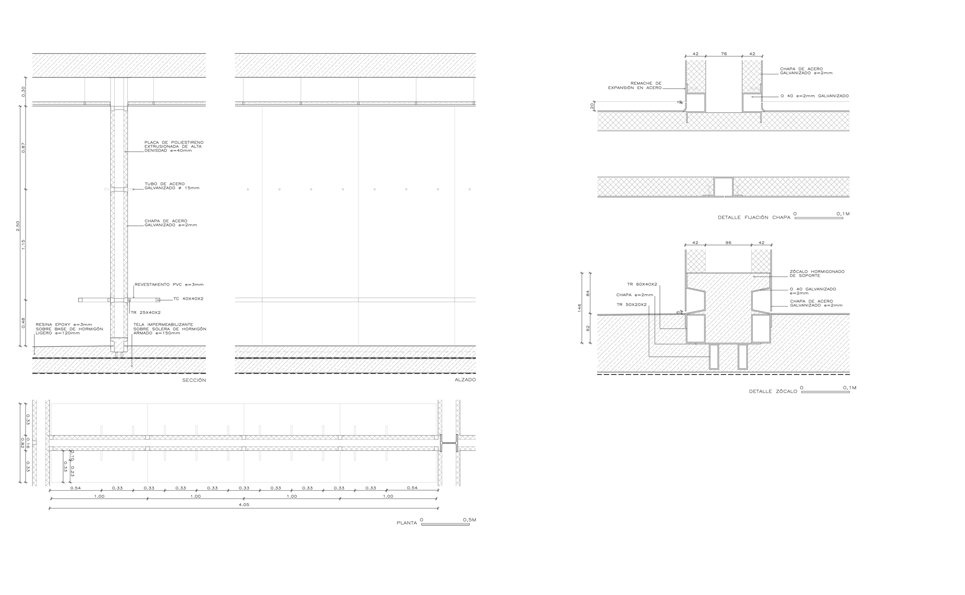 Tabique acero galvanizado