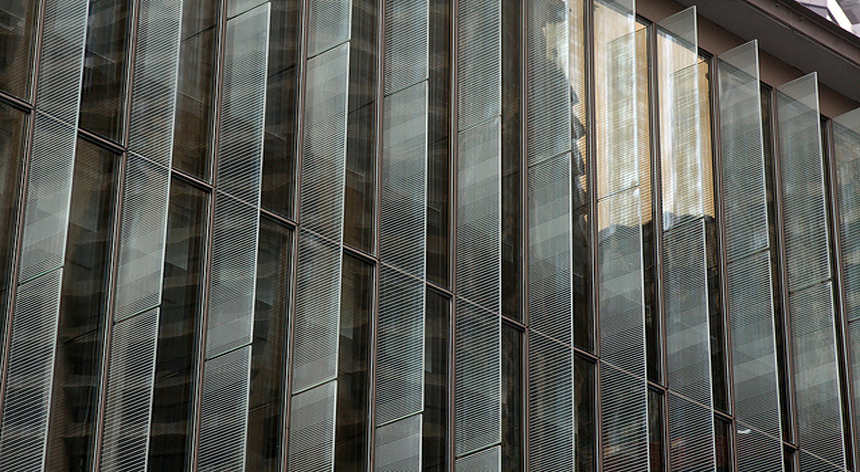 Lamas de vidrio con textura