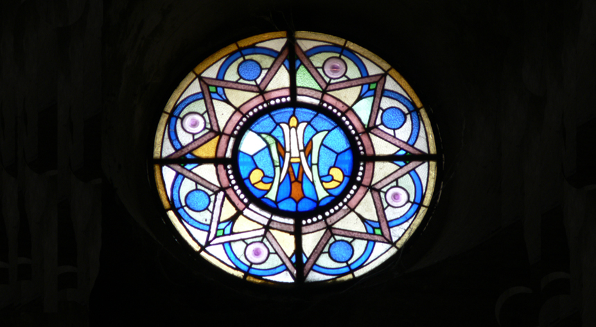 Vidrería del rosetón