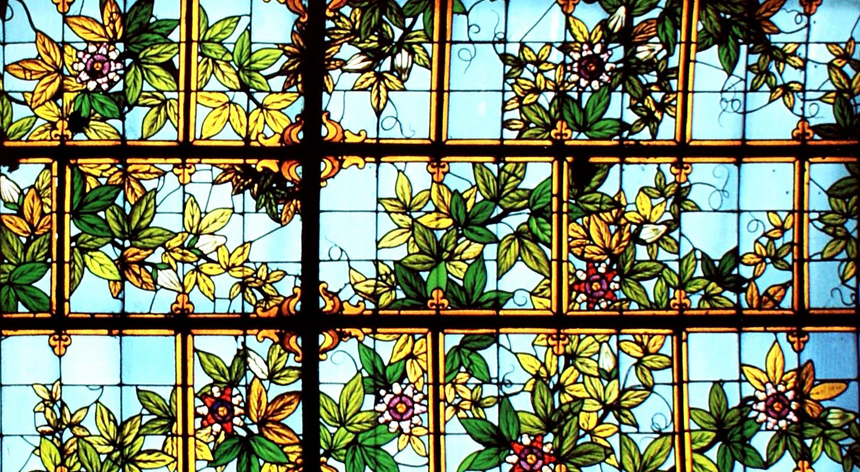 Vitral colores techo