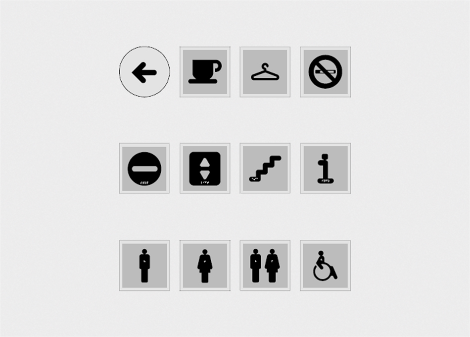 Senyalització pictogrames invidents Littera